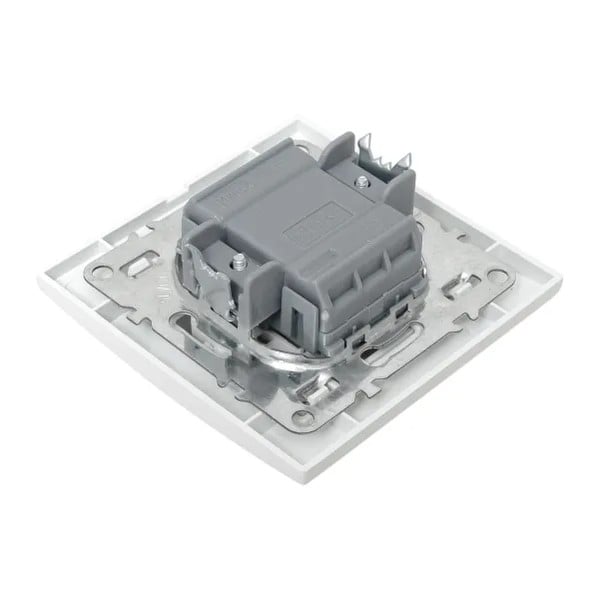 EKF Minsk Switch 1-key Plastic White 6