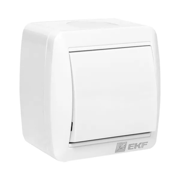 EKF Switch 1-Key IP54 Plastic White 1