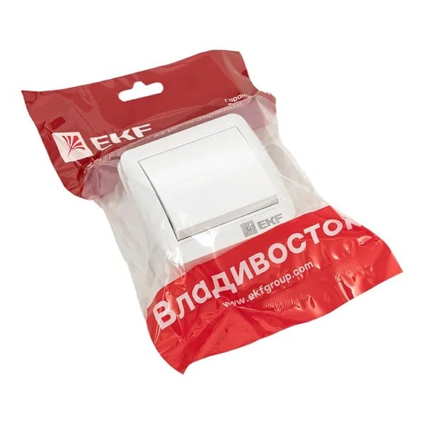 EKF Switch 1-Key IP54 Plastic White 2