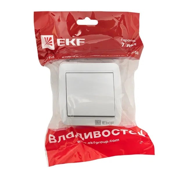 EKF Switch 1-Key IP54 Plastic White 5