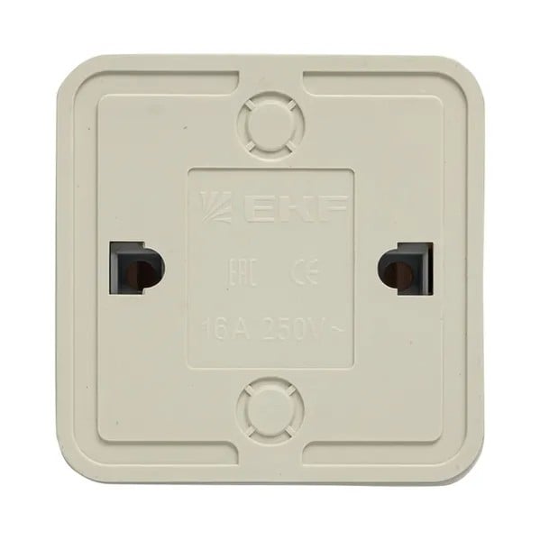 EKF Rim Switch 1-key 10A Plastic White 5