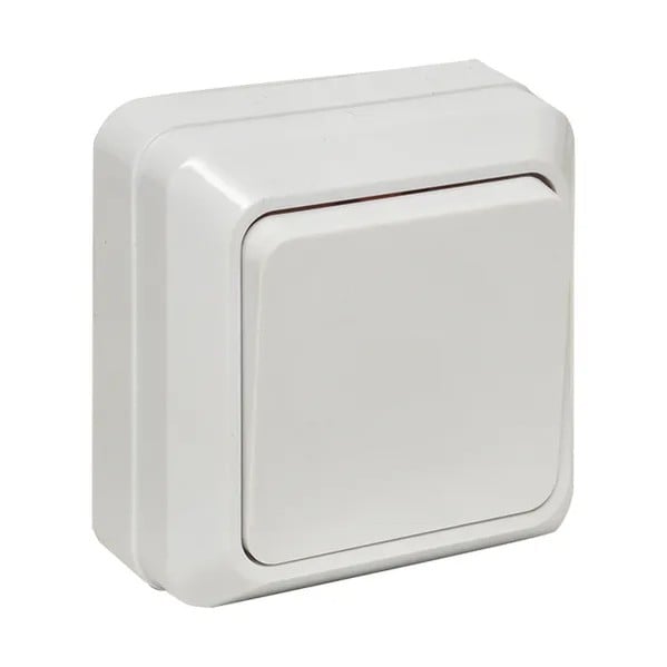 EKF Rim Switch 1-key 10A Plastic White 6