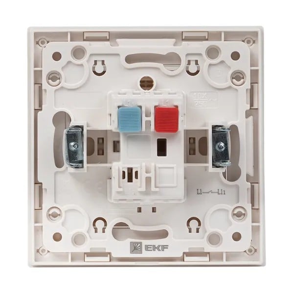 EKF Stockholm Switch 1-Key 10A - Plastic & White 5