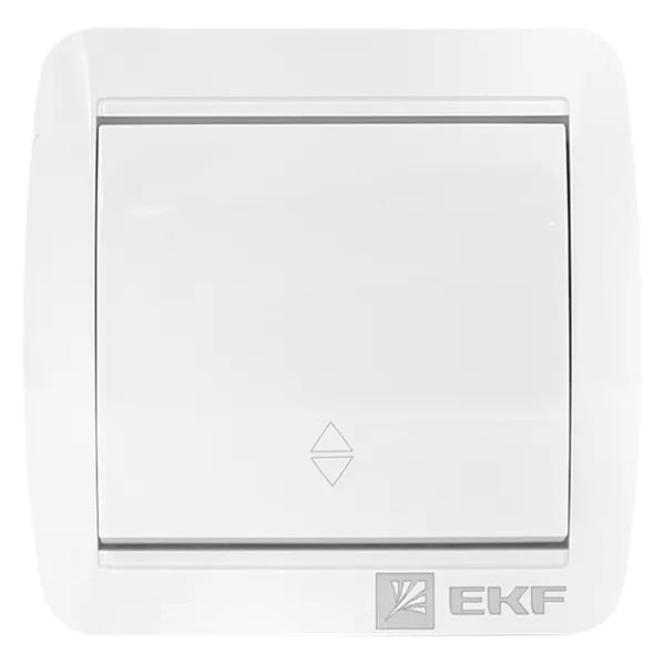 EKF Pass-Through Switch White Plastic 3