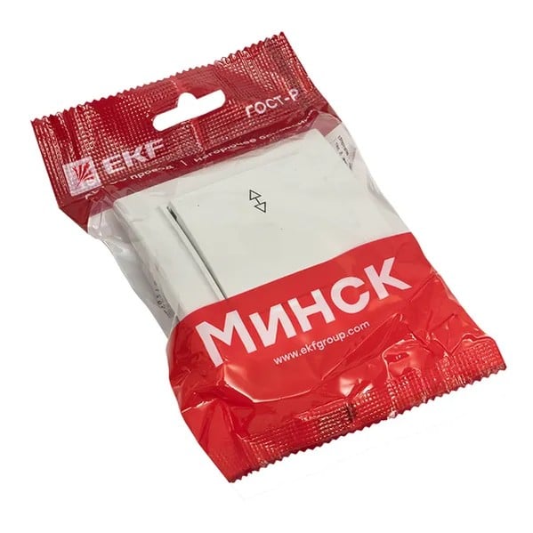 EKF Minsk Switch 1-key Pass-through 10A White 1