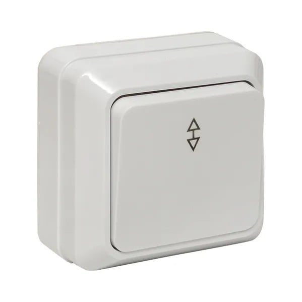 EKF Pass-Through Switch Plastic White 3