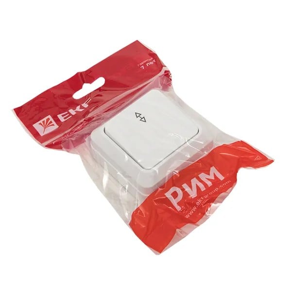 EKF Pass-Through Switch Plastic White 5