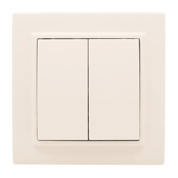 EKF Switch 2-Key Beige Thermoplastic 3