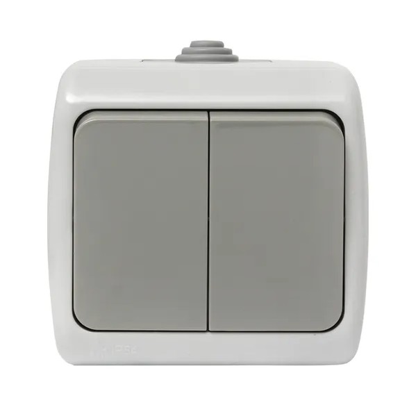 EKF Switch 2-Key IP54 Gray 3