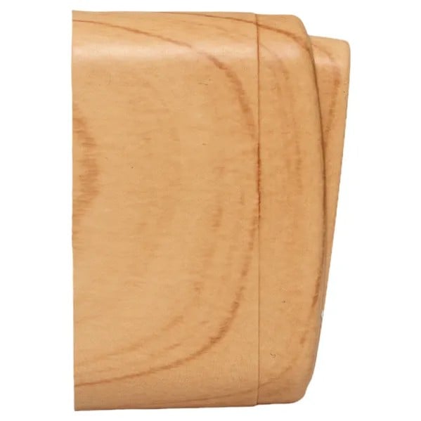 EKF Switch 2-Button Light Wood Plastic 1