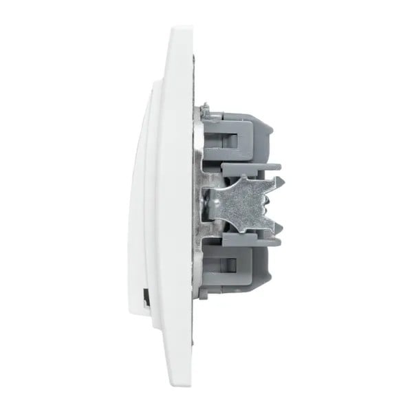 EKF Minsk Switch 2-Key Plastic White