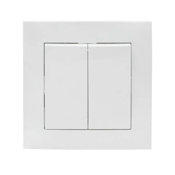 EKF Valencia Switch 2-Key White Polycarbonate