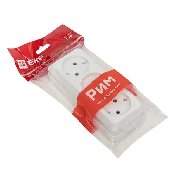 EKF Socket 3-Places Plastic White