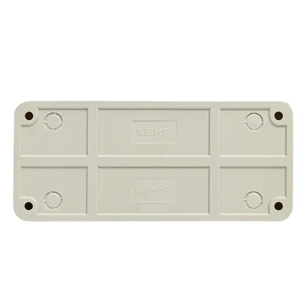 EKF Rim Socket 3-Place 16A White