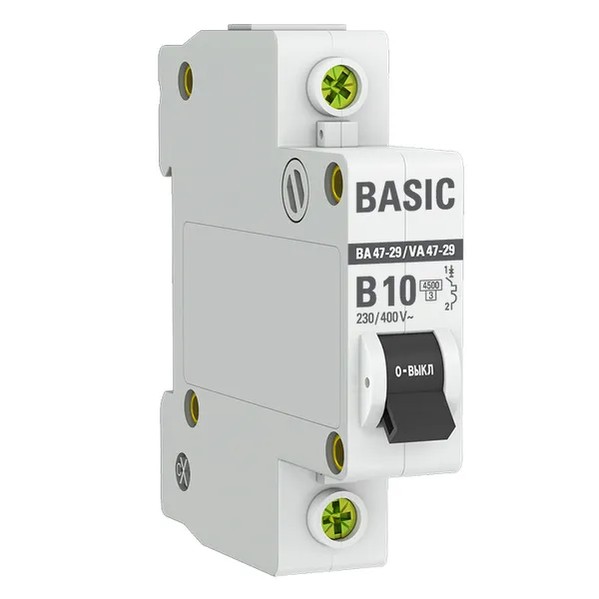 EKF Automatic Circuit Breaker 1P 10A (B) 4.5kA - White 1