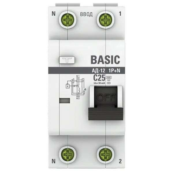 EKF Residual Current Circuit Breaker Basic 25A - White 2