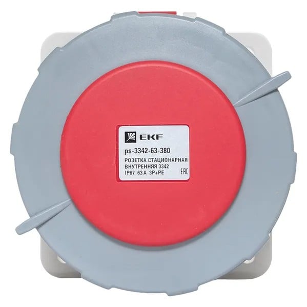 EKF Stationary Indoor Socket Red Plastic