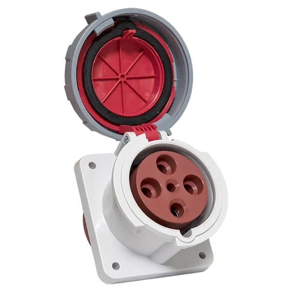 EKF Stationary Indoor Socket Red Plastic 3