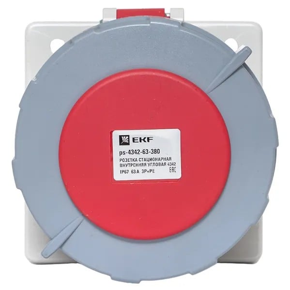 EKF Stationary Internal Angled Socket Plastic Red 5