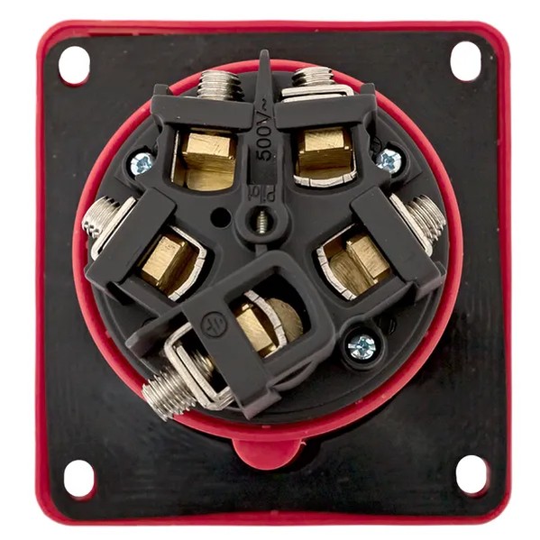 EKF Stationary Indoor Angular Socket - Plastic - Red 3