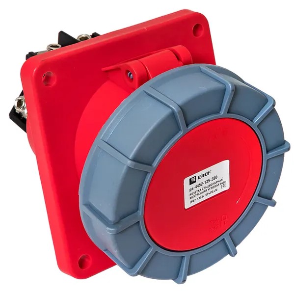 EKF Stationary Indoor Angular Socket - Plastic - Red 9