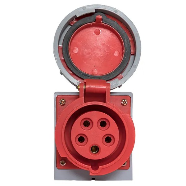 EKF Stationary Outdoor Socket Red Plastic 9